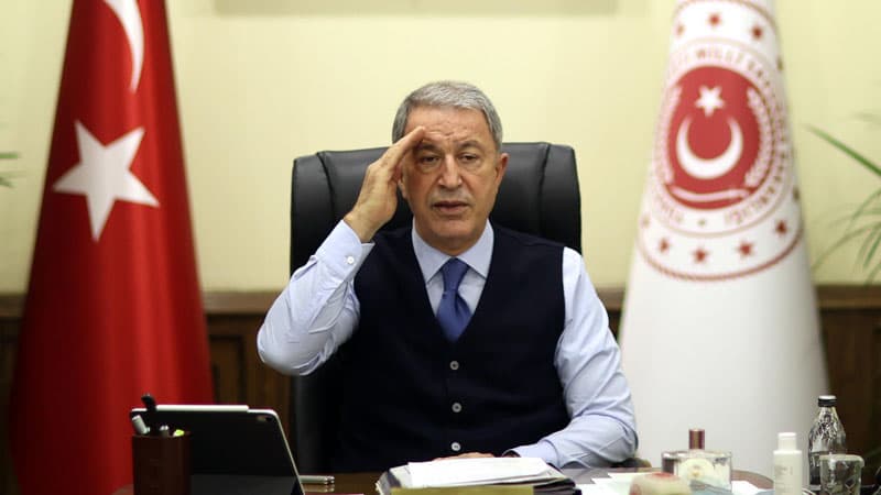 Hulusi Akar Ağdamda xidmət edən türkiyəli generala tapşırıqlar verdi (FOTOLAR)