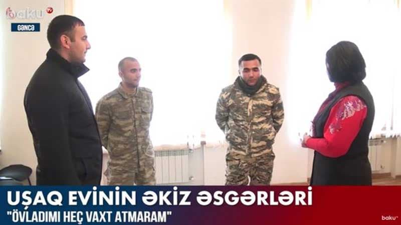 Uşaq evinin əkiz əsgərləri (VİDEO)