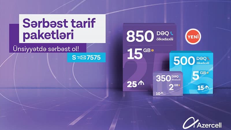 Yenilənmiş Sərbəst tarifləri ilə daha əlçatan ünsiyyət! 