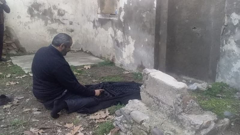 Liviyalı diplomat Zəngilanda dağıdılmış məsciddə namaz qıldı (FOTO)