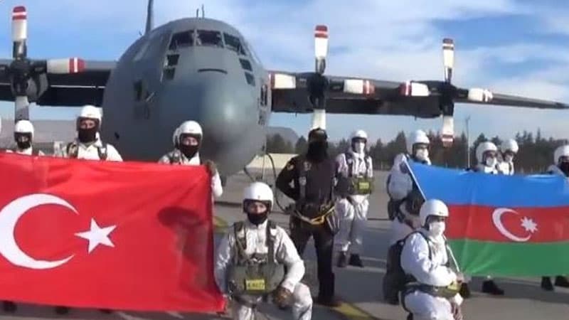 Türkiyə və Azərbaycan hərbçilərinin birgə təlimindən görüntülər (VİDEO)
