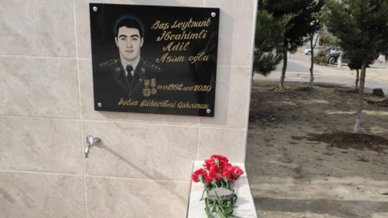 "Vətən Müharibəsi Qəhrəmanı"nın adını daşıyan çeşmənin açılışı oldu (FOTOLAR)