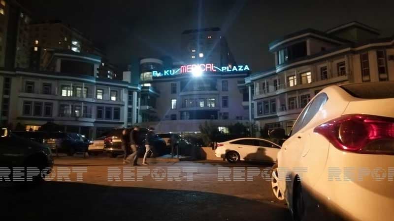 “Baku Medical Plaza”da yanğın olub