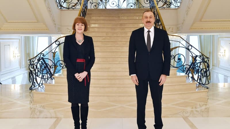 Prezident Böyük Britaniyanın dövlət nazirini qəbul etdi (FOTO/YENİLƏNİB)