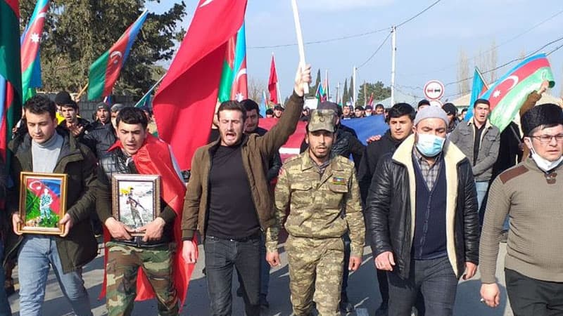 Azərbaycan Ordusunun şəhid olan əsgəri Şabranda dəfn olunub (FOTOLAR)
