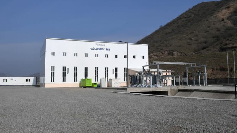 Güləbird Su Elektrik Stansiyası istismara verildi