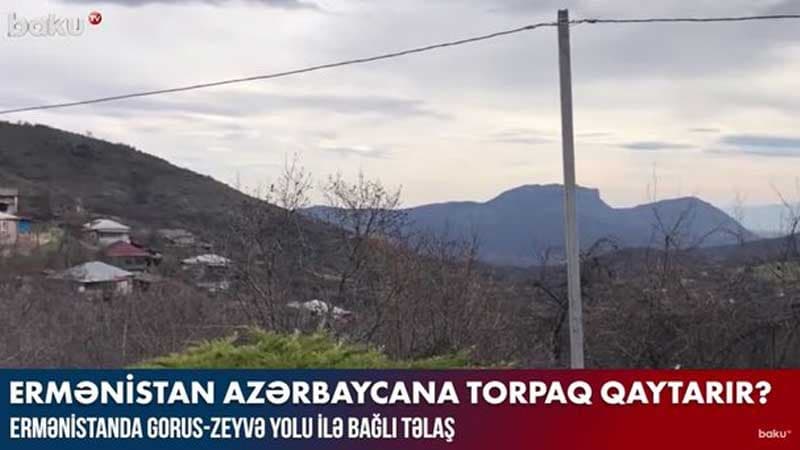 Ermənistanda Gorus-Zeyvə yolu ilə bağlı təlaş (VİDEO)