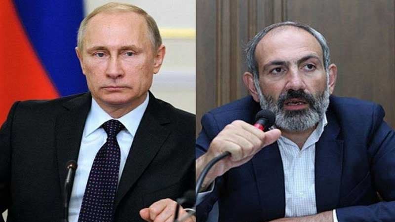 Putin Paşinyanla Qarabağdan danışdı