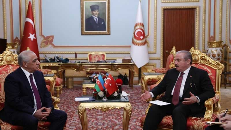 Əli Əsədov Ankarada Şentopla görüşdü (FOTO)
