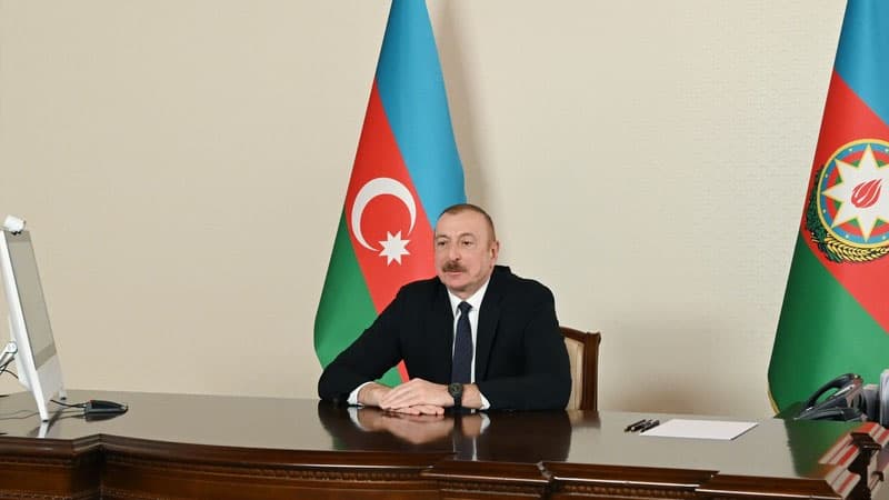 İlham Əliyev Nizami Gəncəvi Beynəlxalq Mərkəzinin həmsədrini videoformatda qəbul edib