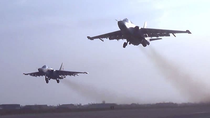 Vətən müharibəsində düşmənə vurulan aviazərbələrin görüntüləri (FOTO/VİDEO)