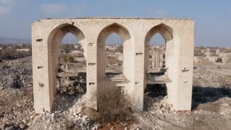 Viran qalmış Ağdam - DRON GÖRÜNTÜLƏRİ