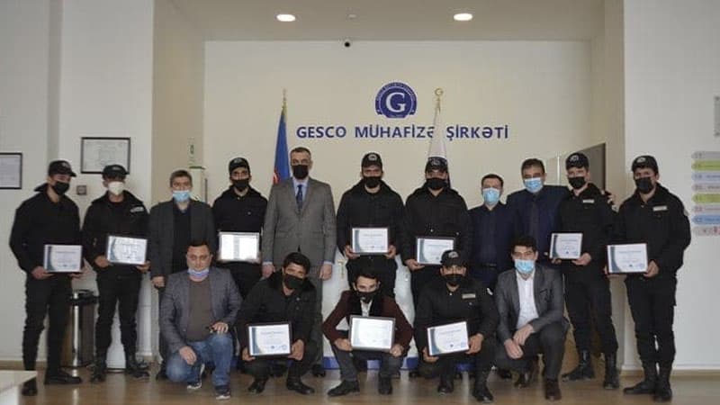 “GESCO” mühafizə şirkəti 150 nəfər qazi əməkdaşını mükafatlandırdı (FOTOLAR)