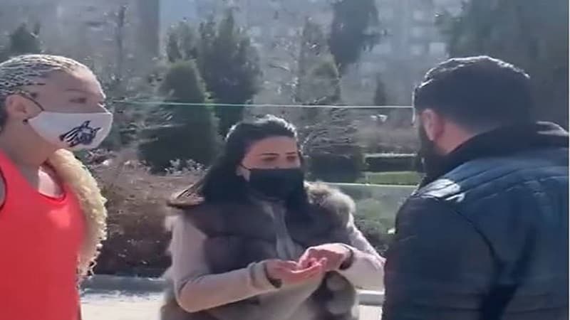 Bakıda kişidən qeyri-adi tələb: Parkda idmanla məşğul olan qadınlara...(VİDEO)