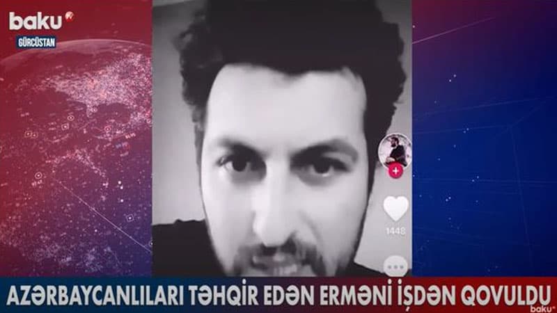 Azərbaycanlıları təhqir edən erməni işdən qovuldu (VİDEO)