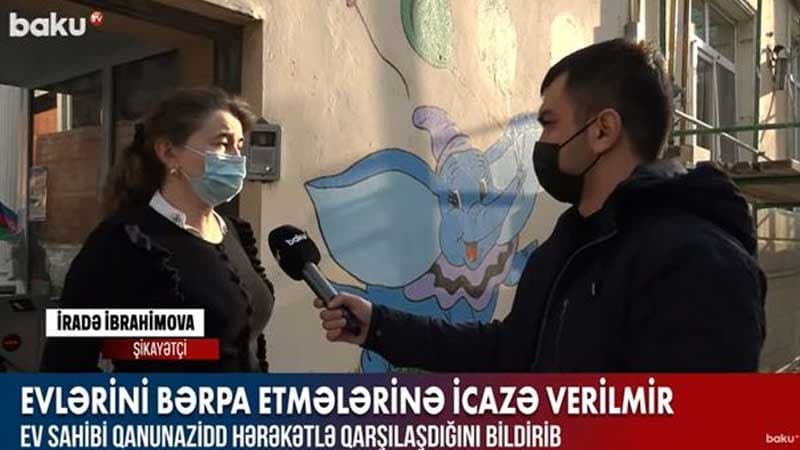 Evlərinin bərpasına icazə verilməyən sakinlər (VİDEO)