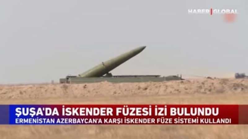 Şuşada “İskəndər” raketinin qalıqlarının tapılması xəbəri “Haber Global”ın efirində (VİDEO)