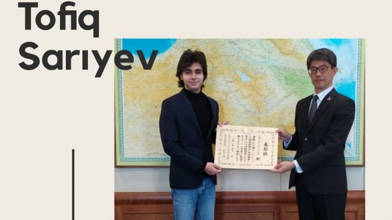 Yaponiyanın ölkəmizdəki səfirliyi sloqan və loqo müsabiqəsinin qaliblərini mükafatlandırdı