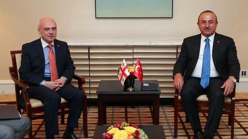 Çavuşoğlu gürcü həmkarı ilə Cənubi Qafqazda təhlükəsizliyi müzakirə etdi