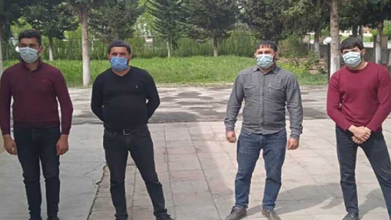 Xocavəndə icazəsiz keçmək istəyənlər həbs edildi