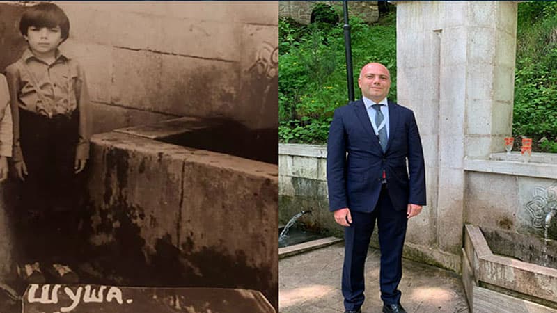 Nazir 36 il sonra yenidən İsa Bulağında (FOTO)
