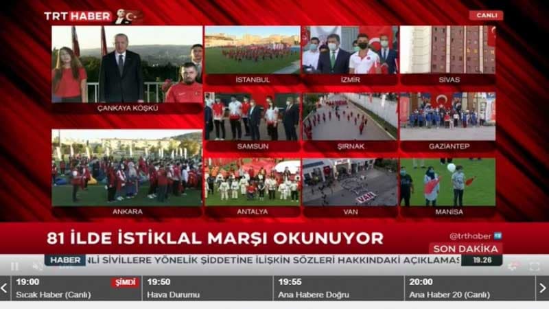 Türkiyənin hər yerində eyni vaxtda İstiqlal marşı oxundu (VİDEO)