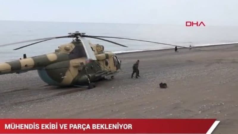 Türkiyədə qəza enişi edən Azərbaycan hərbi vertolyotu havaya qalxdı, amma...