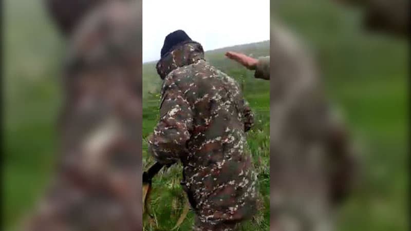Azərbaycan əsgərləri erməni hərbçiləri sərhəddən qovdu (VİDEO)