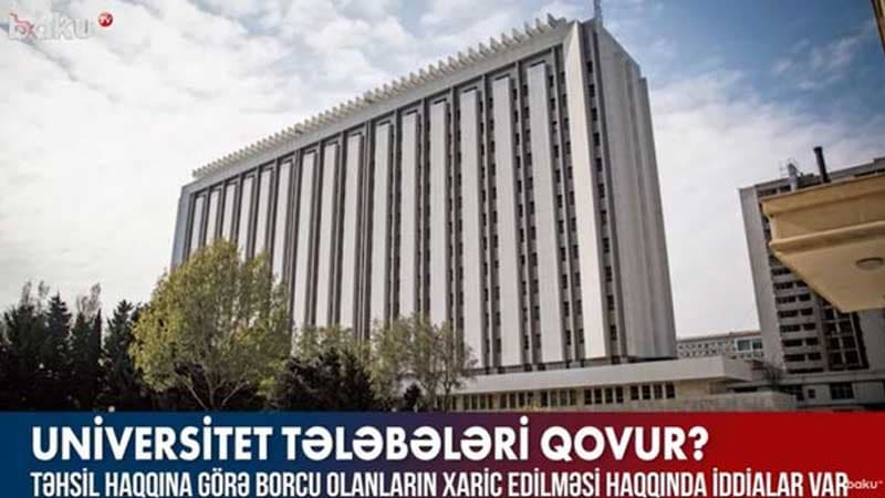 Tələbələr təhsil haqqına görə universitetdən qovulub? (VİDEO)