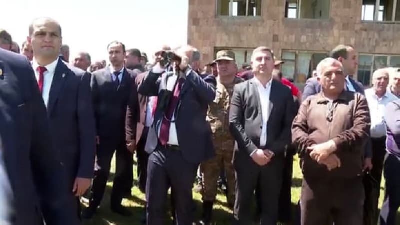 Paşinyan Azərbaycanla sərhədə gəldi (VİDEO)