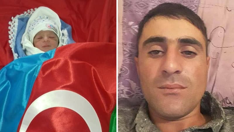 Daha bir şəhidimizin övladı dünyaya gəldi (FOTOLAR)