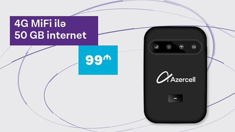Azercell-dən 4G MiFi ilə daha sürətli internet bağlantısı! 