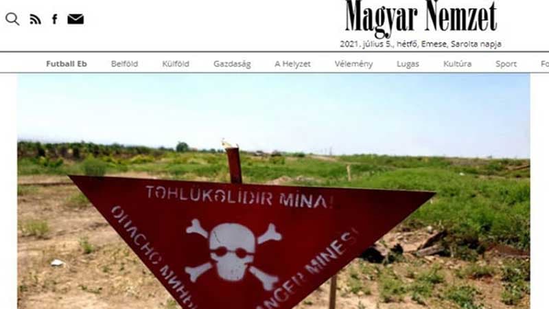 Macar jurnalist işğaldan azad edilmiş rayonlardan yazdı