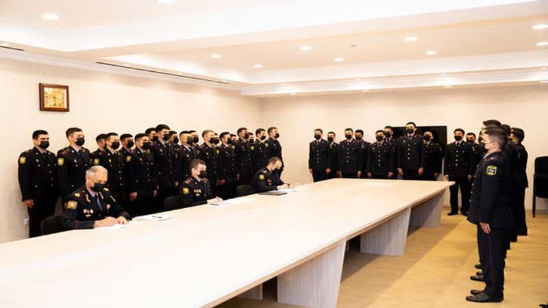 DİN-in gənc zabitləri xidmətə başlayıblar (FOTO)