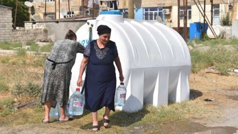 Xəzər Kürə qarışdı, Neftçalada su qıtlığı yaşanır (FOTOLAR)