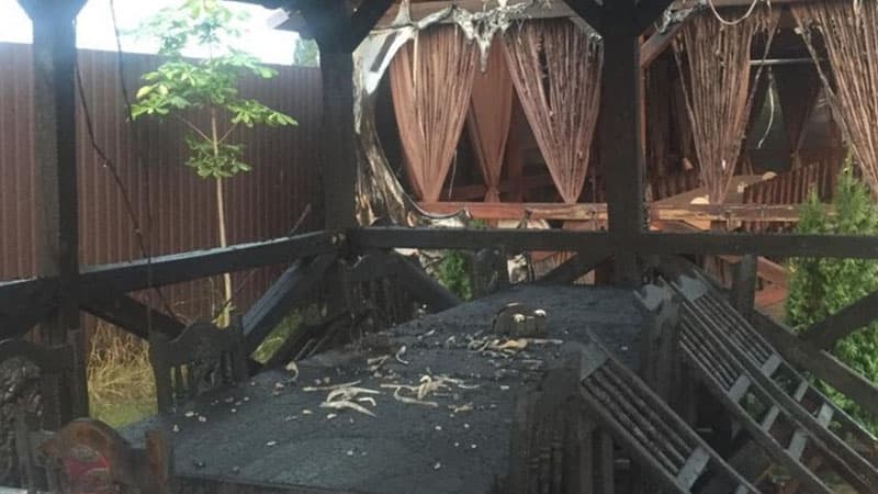 Ukraynada azərbaycanlı iş adamına qarşı təxribat: Mülkü ardıcıl yandırılır (FOTO/VİDEO)