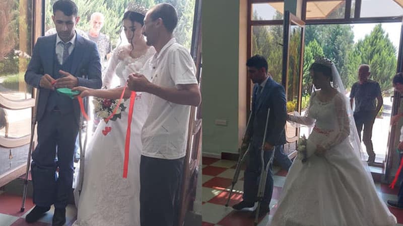 Vətən müharibəsi qazisinin toyu oldu (FOTOLAR)