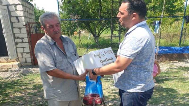 Ağstafada Qurban bayramı münasibəti ilə şəhid ailələri ziyarət olundu