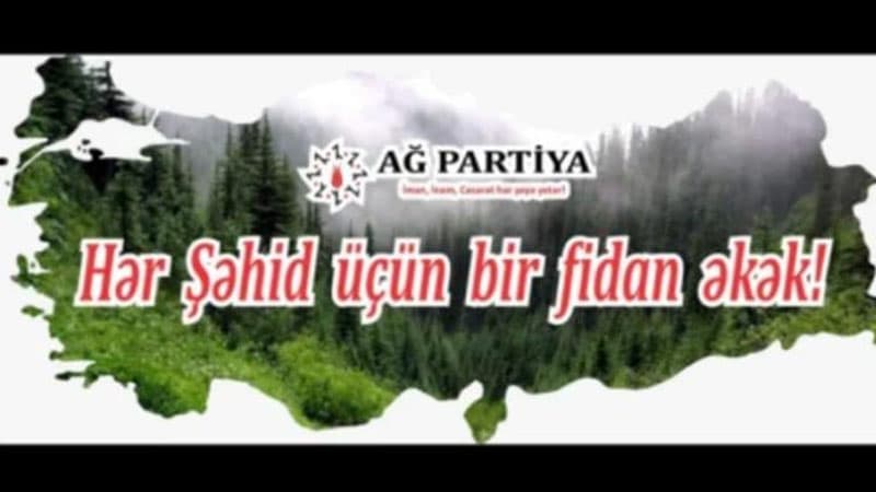 AĞ Partiya Türkiyədə yaşanan meşə yanğınları ilə əlaqədar kampaniya başlatdı