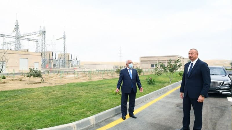 İlham Əliyev “Abşeron” yarımstansiyasının açılışında (FOTO)