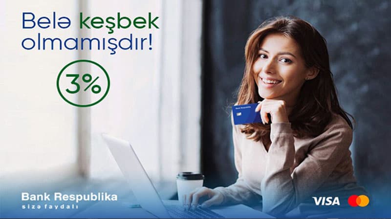 Bank Respublika kartları xarici saytlarda ödəniş üçün çox sərfəli oldu!
