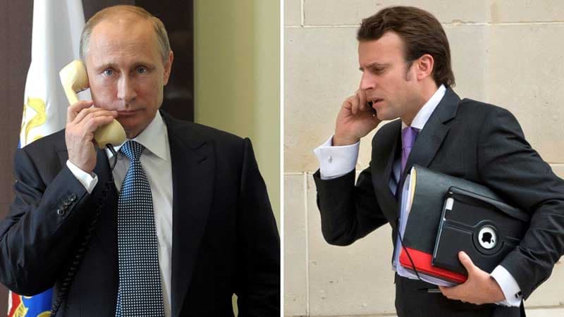Putin və Makron Qarabağı müzakirə etdi