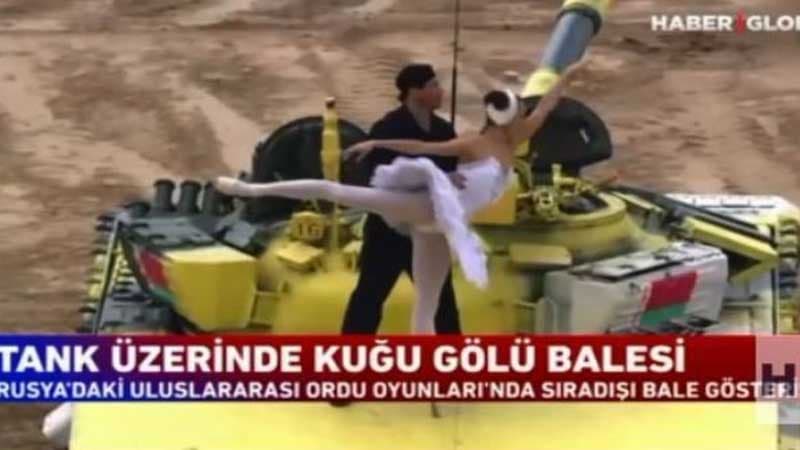 Tank üzərində balet: Azərbaycan tankçılarının iştirak etdiyi müsabiqədən maraqlı görüntülər (VİDEO)
