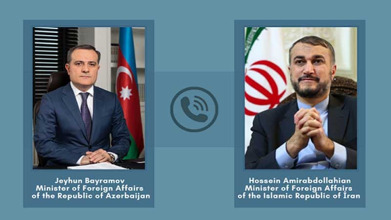 Ceyhun Bayramov İranın yeni XİN rəhbəri ilə telefonla danışdı