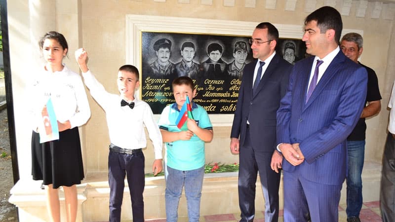 Ağstafanın Aşağı Kəsəmən kəndində Şəhidlər Bulağı abidə-kompleksi istifadəyə verildi
