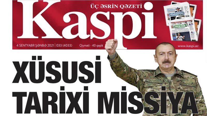 Azərbaycanın 140 yaşlı “Kaspi” və “Каспий” qəzetləri artıq yeni tərtibatda çap edilir