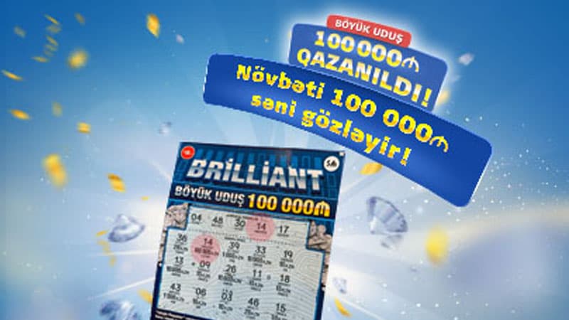 Gəncə sakini “Brilliant” ani lotereyasında 100.000 manat qazandı