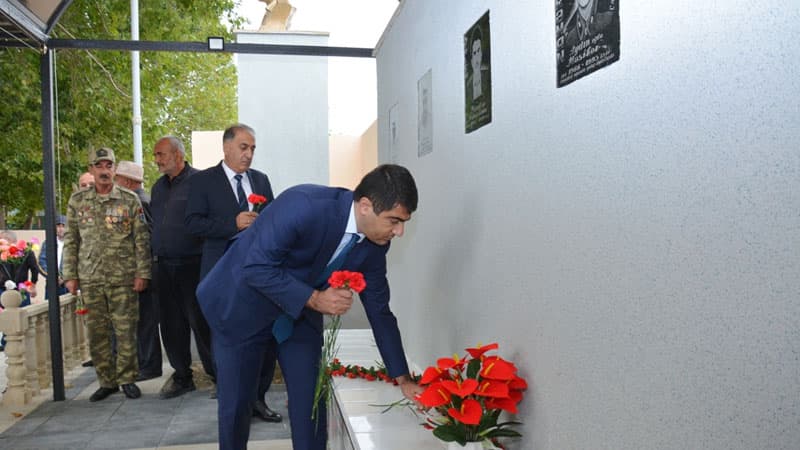 Ağstafada şəhidlərin yenidən qurulan abidə-kompleksinin açılışı oldu
