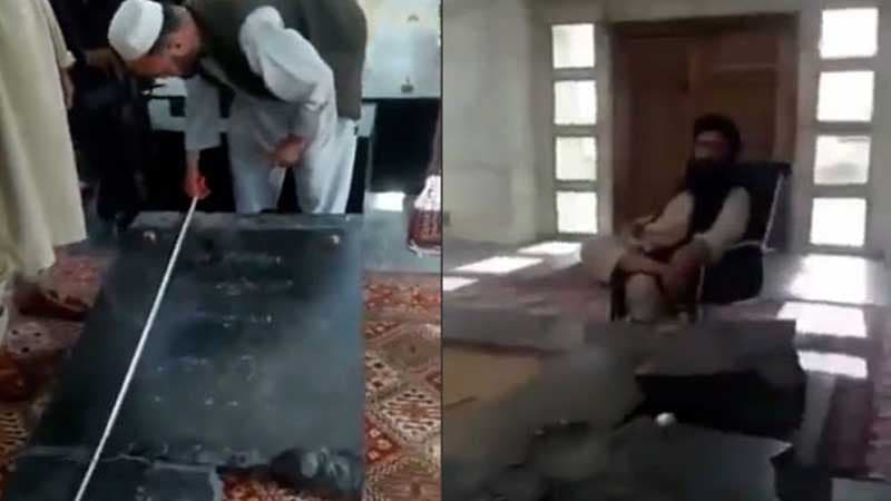 Şah Məsudun dağıdılan məzarından ilk video görüntülər yayıldı (VİDEO)