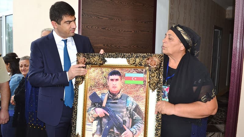 Ağstafada Vətən müharibəsi şəhidinin doğum günü qeyd olundu (FOTOLAR)